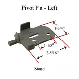 Andersen Tilt-Wash Pivot Pin, Left - Stone