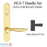 HOPPE HLS7 HANDLESET, TORONTO, M1020/2172N, KEYED ACTIVE, MATTE BLACK - 2746009