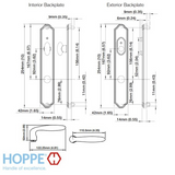 HOPPE HLS7 HANDLESET, VERONA, M151/2172N, NON KEYED INACTIVE WITH THUMBTURN, RUSTIC UMBER - 2751596