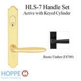 HOPPE HLS7 HANDLESET, VERONA, M151/2172N, KEYED ACTIVE, RUSTIC UMBER - 2746922