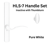 HOPPE HLS7 HANDLESET, MUNCHEN, M112P/2167N, NON KEYED INACTIVE, Pure White -2749242
