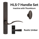 HOPPE HLS7 HANDLESET, MUNCHEN, M112P/2167N, NON KEYED INACTIVE, RUSTIC UMBER - 2749285