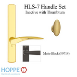 HOPPE HLS7 HANDLESET, RODOS, M1603/2167N, NON KEYED INACTIVE, MATTE BLACK - 2749672