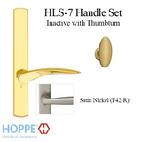 HOPPE HLS7 HANDLESET, RODOS, M1603/2167N, NON KEYED INACTIVE, SATIN NICKEL - 2749681