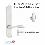 HOPPE HLS7 HANDLESET, NEW ORLEANS, M1610/2172N, NON KEYED INACTIVE, Brushed Chrome  - 2751326