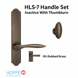 HOPPE HLS7 HANDLESET, NEW ORLEANS, M1610/2172N, NON KEYED INACTIVE, Oil Rubbed Brass  - 2751334