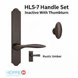 HOPPE HLS7 HANDLESET, NEW ORLEANS, M1610/2172N, NON KEYED INACTIVE, Rustic Umber - 2751393