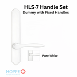 HOPPE HLS7 HANDLESET, NEW ORLEANS, M1610/2172N, Fixed Handles Dummy, Pure White - 2752759