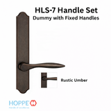 HOPPE HLS7 HANDLESET, NEW ORLEANS, M1610/2172N, Fixed Handles Dummy, Rustic Umber - 2752804