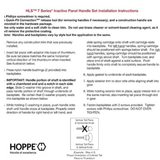 HOPPE PARTS PACK FOR DOOR HANDLE