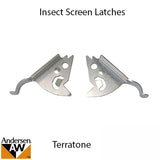 Andersen Window Latch Pair For Perma-Shield Narroline Windows Latches Insect Screen Pair For Windows From 1991 to Present