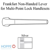 Frankfurt Non-Handed Lever Handle for Multipoint Lock Handlesets - Silver, 2886301