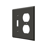 Switch Plate, Single Switch/Double Outlet