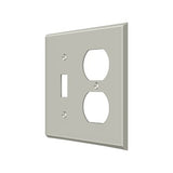 Switch Plate, Single Switch/Double Outlet