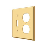 Switch Plate, Single Switch/Double Outlet