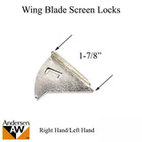 Wing Blade. Screen Locks - Combination Storm Units