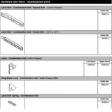 Combination Storm Window / Outer Frame Wing Blade Locks