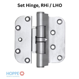 Hoppe F41-R, 2009 Set Hinge, Rhi / Lho- Brushed Chrome - 2972364