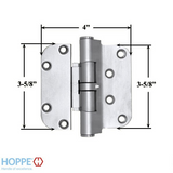 Hoppe F41-R, 2009 Set Hinge, Rhi / Lho- Brushed Chrome - 2972364