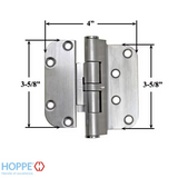 Hoppe F42-R, 2009 Set Hinge, Rhi / Lho - Satin Nickel - 2972410