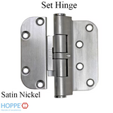 Hoppe F42-R, 2009 Set Hinge, Rhi / Lho - Satin Nickel - 2972410
