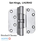 Hoppe F41-R, 2009 Set Hinge Lhi/Rho Brushed Chrome - 2972655