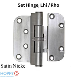 Hoppe F42-R, 2009 Set Hinge, Lhi / Rho - Satin Nickel - 2972743