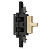 AGB 2D Concealed Glass Hinge - Hold Open Function, Stainless Steel