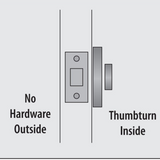 Emtek S52007 Modern Disc Stainless Steel Single Sided Deadbolt