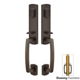 Emtek 455828 Logan Grip by Grip Entrance Handleset - Sandcast Bronze Tubular - Dummy