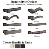 MULTIPOINT TRIM, 1-1/2 X 11 INCH, AMERICAN CYLINDER, SANDCAST BRONZE HANDLESET
