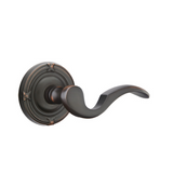Emtek 8057 CLASSIC BRASS - LEVERSETS With Ribbon & Reed Rosette Dummy, Pair