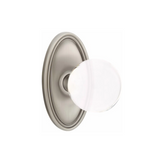 Emtek 8120 GLASS - Knobsets With Oval Rosette Passage Set