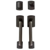 Emtek 453727 Ridgemont Grip by Grip Entrance Handleset - Sandcast Bronze Tubular - Single Cylinder