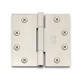 Emtek 96514 Solid Brass Square Barrel Heavy Duty Hinges (Pair), 4" x 4" (Original Thicker Leaf Thickness 0.180")