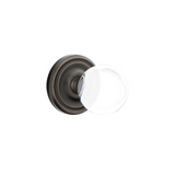 Emtek 8050 GLASS - Knobsets With Regular Rosette Dummy, Pair