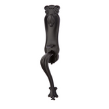 Emtek 471333 Art Nouveau Entrance Handleset - Lost Wax Cast Bronze Tubular - Single Cylinder