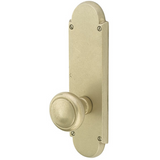 Emtek 7807 Sandcast Bronze #5 9-1/4" Non-Keyed Sideplate Tubular Lockset, Privacy