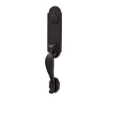 Emtek 451112 Remington Entrance Handleset - Sandcast Bronze Tubular - Single Cylinder