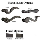 MULTIPOINT TRIM, 1-1/2 X 11 INCH, AMERICAN CYLINDER TUSCANY BRONZE HANDLESET, CHOOSE OPTIONS