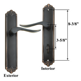 SION HANDLE SET FOR SEMI-ACTIVE PELLA DOOR, LEFT - OIL RUBBED BRONZE