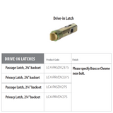 Emtek LC4-PASDV Drive-in Latch