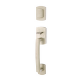 Emtek 451721 Ridgemont Entrance Handleset - Sandcast Bronze Tubular - Single Cylinder