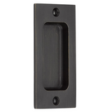 Emtek 220404 Rustic Modern Rectangular Sandcast Bronze Flush Pulls (2" x 4")