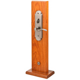 Emtek 3043 Charleston Brass Mortise Entrance Handleset - Dummy