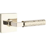 Emtek 5210 Select Brass Lever Handle With Stem And Square Rosette Privacy Set