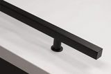 Emtek 86192 Modern Steel Round Long Door Pull With 36" Door Pull With Square Shape