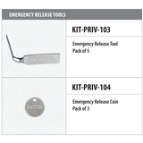 Emtek KIT-PRIV-104 Emergency Release Coin (Pack of 3)