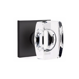 Emtek 5210 MODERN DESIGNER BRASS KNOBSETS With Square Rosette Privacy Set