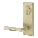 Emtek 7360 Rectangular 3-5/8" C-to-C Keyed Sideplate Lockset, Passage/Single Keyed - Sandcast Bronze Tubular